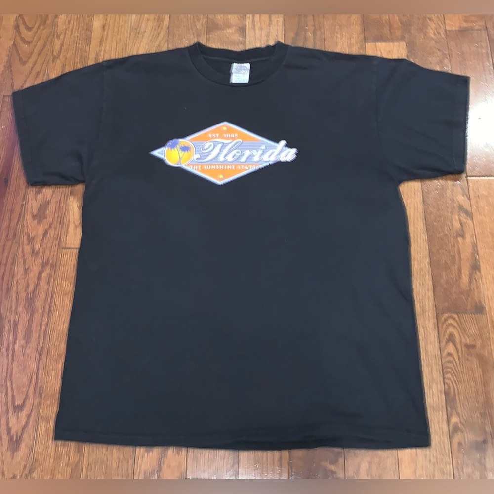 Florida The Sunshine State‎ Graphic T-Shirt Black XL Made in USA